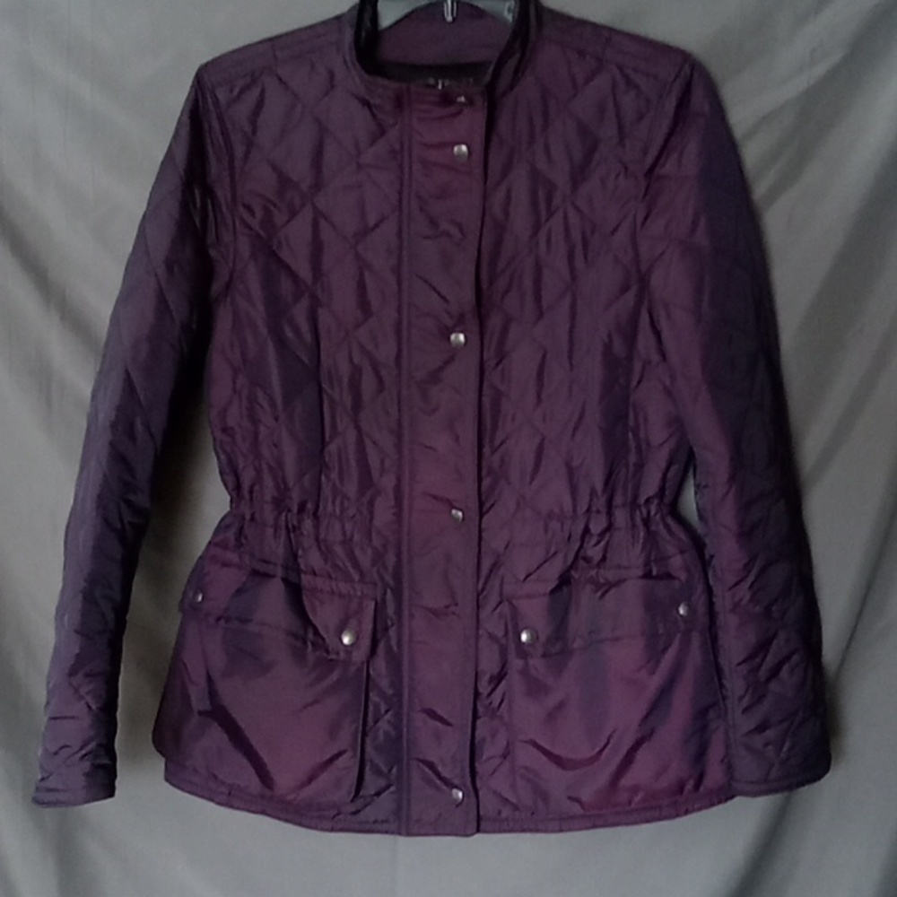 Coach Purple Quilted Jacket